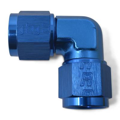 Russell - Russell 614506 6AN To 6AN Flare Female 90-DEG Low Profile Fitting w/Blue Finish