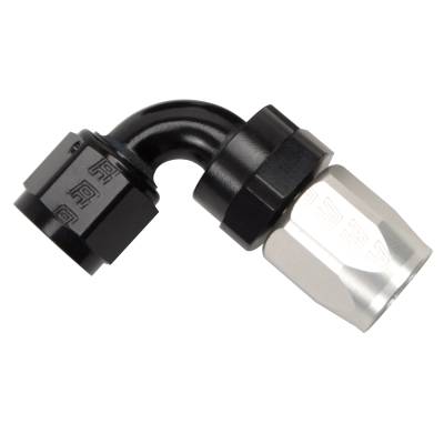 Russell - Russell 613193 Full Flow Swivel Hose End 90-DEG End Black/Clear -12AN