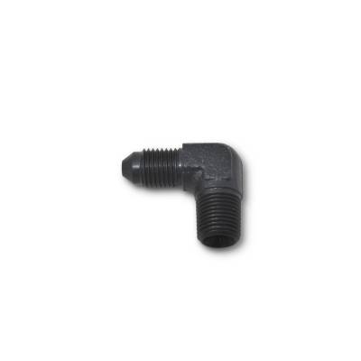 Russell - Russell 642793 3AN x 1/8" NPT Pipe Male 90DEG Brake Adapter Fitting w/Blk Finish