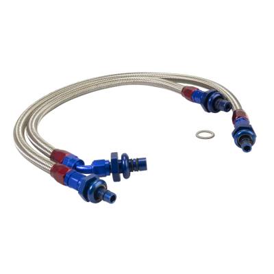 Russell - Russell 651104 SS Braided Fuel Hose w/6AN ProFlex Hose for 87-93 Mustang 5.0L