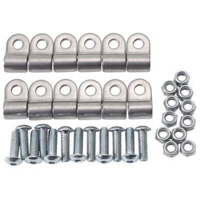 Russell - Russell 654030 Stainless Steel Brake Line Clamps for 3/16" O.D. Hard Line 12Pc