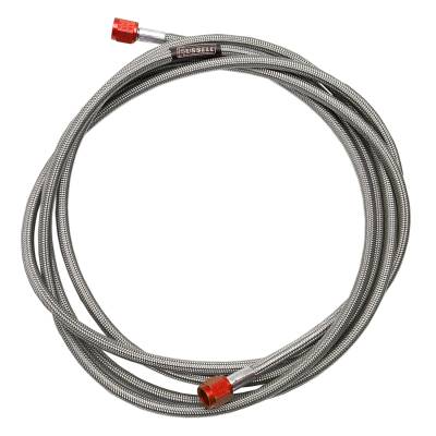 Russell - Russell 658230 4AN Fuel Line Assembly 1' Length w/Red Hose Ends