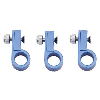 Russell - Russell 654262 -8AN Aluminum Line Clamp for -6AN Size Tubing w/Blue Finish 3Pk