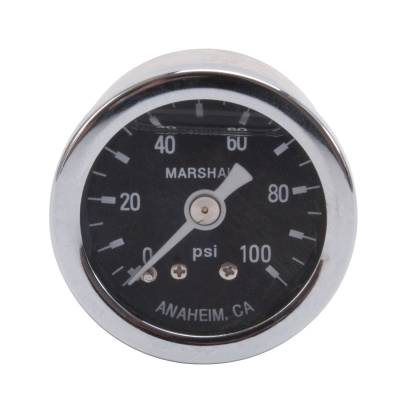 Russell - Russell 650340 0-100 PSI Fuel Pressure Gauge Liquid Filled