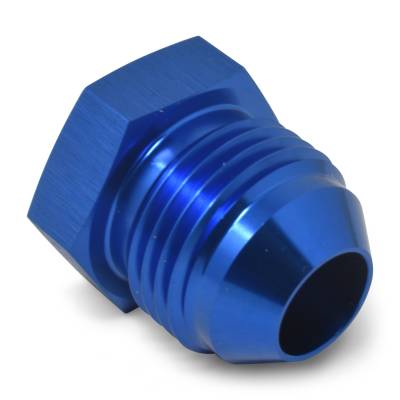 Russell - Russell 660190 6AN Flare Plug Adapter Fitting w/Blue Finish