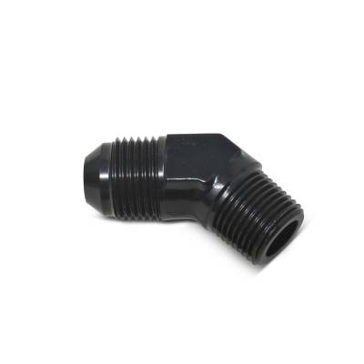 Russell - Russell 660103 6AN 45-DEG Flare To 1/8" Pipe Adapter Fitting w/Black Finish