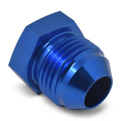 Russell - Russell 660200 8AN Flare Plug Adapter Fitting w/Blue Finish
