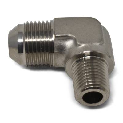 Russell - Russell 660841 Adapter Fitting 90-DEG Flare Endura -06AN 3/8" Pipe Size