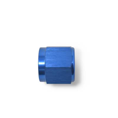 Russell - Russell 660580 8AN To 1/2" Tube Nut Adapter Fitting w/Blue Finish Pair