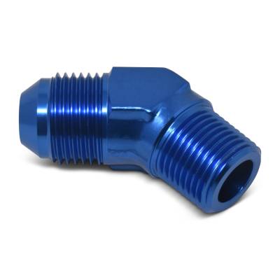 Russell - Russell 660950 6AN 45-DEG Flare To 1/4" Pipe Adapter Fitting w/Blue Finish