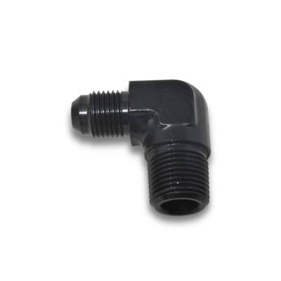 Russell - Russell 660843 Pro Classic Flare To Pipe 90-DEG Black -06AN 3/8" NPT