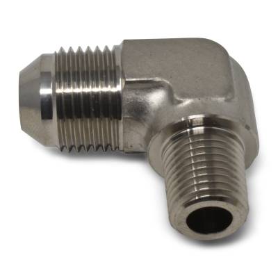 Russell - Russell 660801 Adapter Fitting 90-DEG Flare Endura -04AN 1/8" Pipe Size