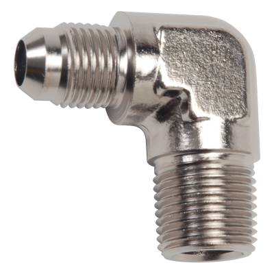 Russell - Russell 660791 Adapter Fitting 90-DEG Flare Endura -03AN 1/8" Pipe Size