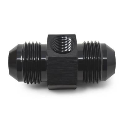 Russell - Russell 670013 8AN To 8AN Straight Male Union 1/8" NPT Side Pressure Port Black