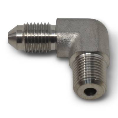 Russell - Russell 660792 3AN Stainless 90 Degree Flare To 1/8" Pipe Adapter