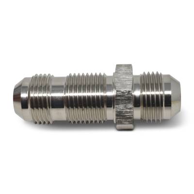Russell - Russell 661181 Adapter Fitting Straight Flare Bulkhead Endura Finish -06AN