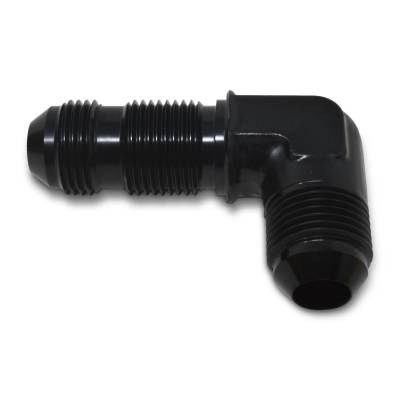 Russell - Russell 661263 Adapter Fitting 90-DEG Flare Bulkhead Black -08AN