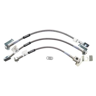 Russell - Russell 693080 Front Disc Street Legal Brake Line Assembly for 71-73 Mustang