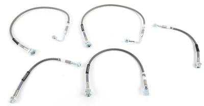 Russell - Russell 672450 F/R Braided SS Street Legal Brake Line Assembly for 00-06 GM 1500