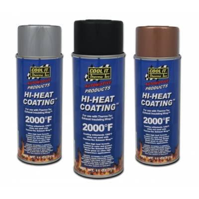 Thermo Tec - Thermo Tec 12002 Hi Heat Wrap Spray Coating 11oz Aluminum