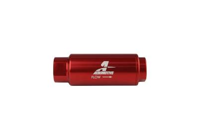 Aeromotive Fuel System - Aeromotive 12316 SS Series Fuel Filter 100 Micron 3/8" NPT Red