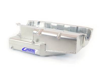 Canton - Canton Racing 11-196 Oil Pan SBC Shallow Open Chassis Circle Track Pan