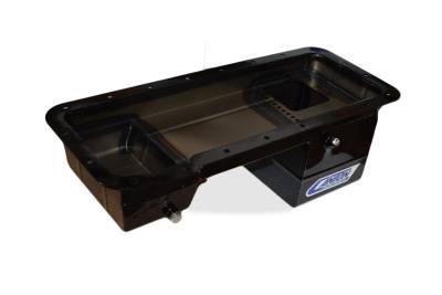 Canton - Canton 16-870 Oil Pan Ford 332 428 FE Ford Deep Rear Sump Truck Oil Pan Black