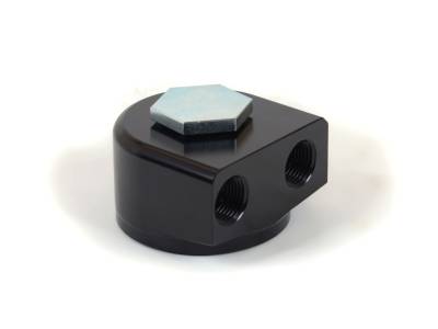 Canton - Canton Racing 22-595 Alum Remote Oil Filter Adapter for Ford/Mopar 90-DEG
