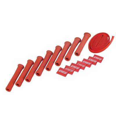 Design Engineering - Design Engineering 10722 Protect-A-Boot & Wire Kit 8 Cylinder Red