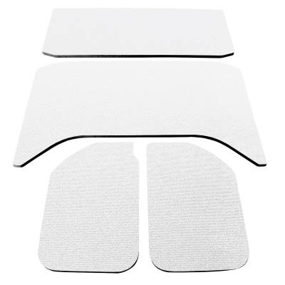 Design Engineering - Design Engineering 50141 Boom Mat Sound Deadening Headliner 4PC White for JK 4DR