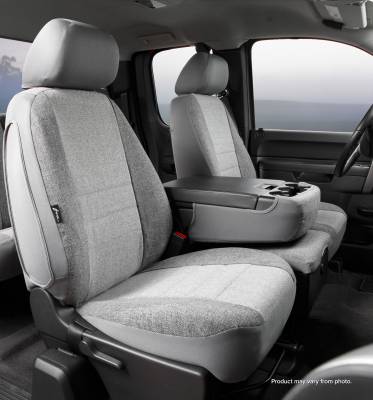 FIA - FIA OE38-38 GRAY OE FRONT 40/20/40 Seat Cover 19-24 Silv/Sra 1500/20-24 2500HD