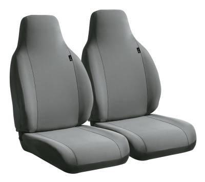 FIA - FIA SP801 GRAY SP SEMI CUSTOM FIT CAR FRONT Bucket SEAT COVER