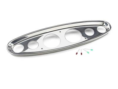 Lokar - Lokar BDI-9110 Oval Billet Aluminum Dash Insert