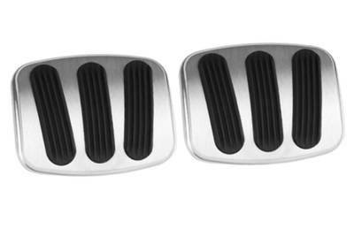 Lokar - Lokar BAG-6185 Billet Aluminum Curved Brake&Clutch Pedal Pad 66-77 Bronco
