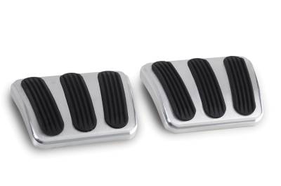 Lokar - Lokar BAG-6132 Billet Aluminum Curved Brake&Clutch Pedal Pad 64-67 CHEVELLE