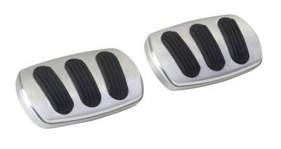Lokar - Lokar BAG-6139 Billet Aluminum Curved Brake&Clutch Pedal Pad