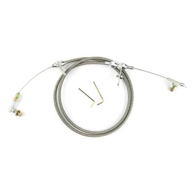 Lokar - Lokar KDP-2727HT 48" Hi-Tech SS Housing 727 Kickdown Cable w/Polished Fittings