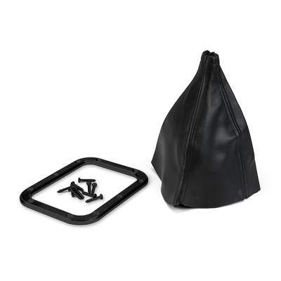 Lokar - Lokar X70-BFMB Midnight Series Rectangular Floor Mount Billet Aluminum Boot Set