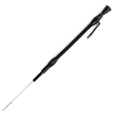 Lokar - Lokar XED-5018 Hi-Tech Flexible Black SS Engine Dipstick for Chevy Small Block