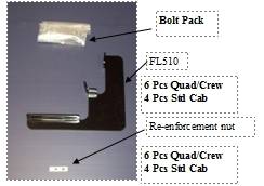 Owens Products - Owens 10-1254 Running Board 2" Drop Bracket Kit for 09-18 RAM 1500 Crew