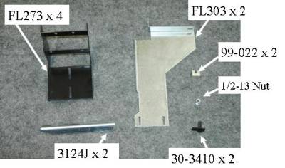 Owens Products - Owens 10-1318 Fusion Step Running Board Brackets for 15-19 Ford F150 Std Cab