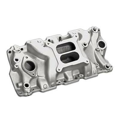 Professional Products - Pro Products 52013 Cyclone+ Plus Intake Manifold Satin for 57-95 SB Chevy V8