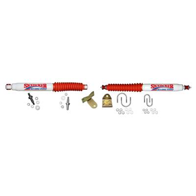 Skyjacker - Skyjacker 7255 Dual Steering Stabilizer Kit White w/Red BO