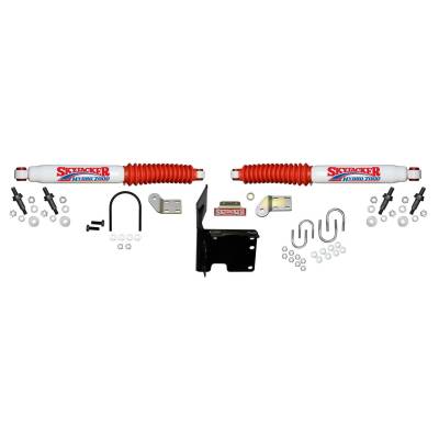 Skyjacker - Skyjacker 7214 White Dual Steering Stabilizer Kit for 13-18 RAM 2500/3500