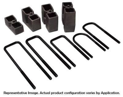 Skyjacker - Skyjacker BUK2071 2" Rear Lift Block & U-Bolt Kit for Select 66-96 Ford & Jeep