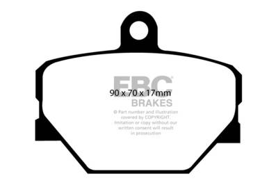 EBC Brakes - EBC Brakes DP21287 Greenstuff 2000 Series Sport Brake Pads for 08-15 Fortwo