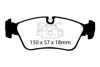 EBC Brakes - EBC Brakes DP21211 Greenstuff 2000 Series Sport Brake Pads