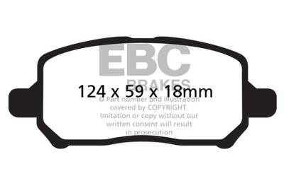 EBC Brakes - EBC Brakes DP21660 Greenstuff 2000 Series Sport Brake Pads