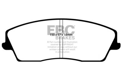 EBC Brakes - EBC Brakes DP21723 Greenstuff 2000 Series Sport Brake Pads