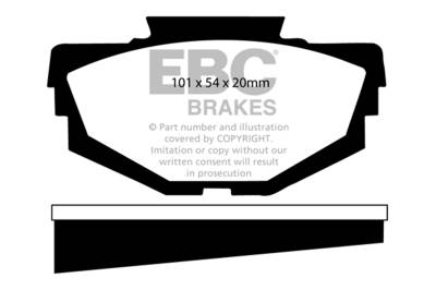 EBC Brakes - EBC Brakes DP2155 Greenstuff 2000 Series Sport Brake Pads for 68-71 America